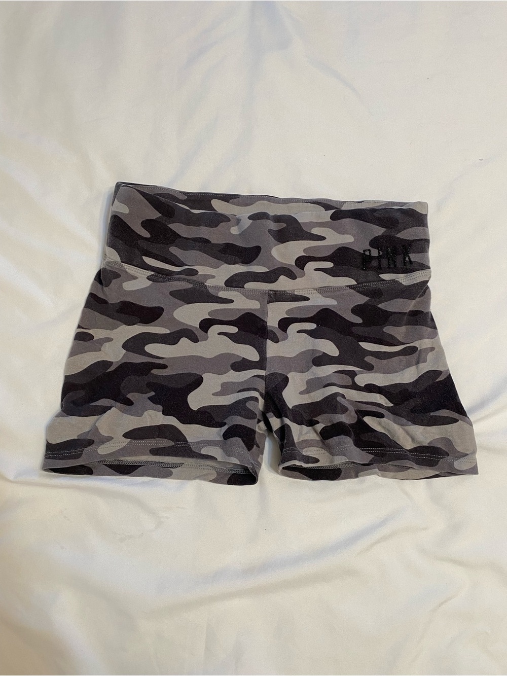 Victoria’s Secret Pink Gray Camo Women's Shorts with Bling